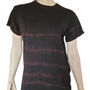 Black Printed Handmade Tie Dye Heavy Cotton Shirt